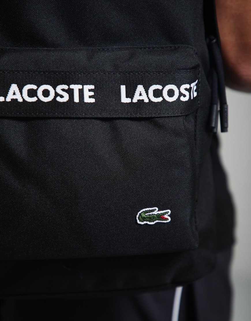 Lacoste Neocroc Logo Backpack Black