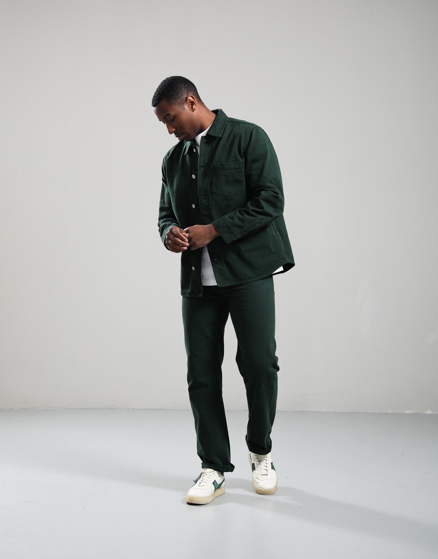 Lacoste Oversized Denim Overshirt Green