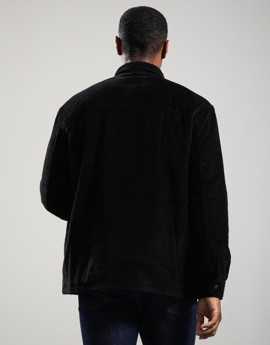Lacoste Padded Cord Overshirt Black