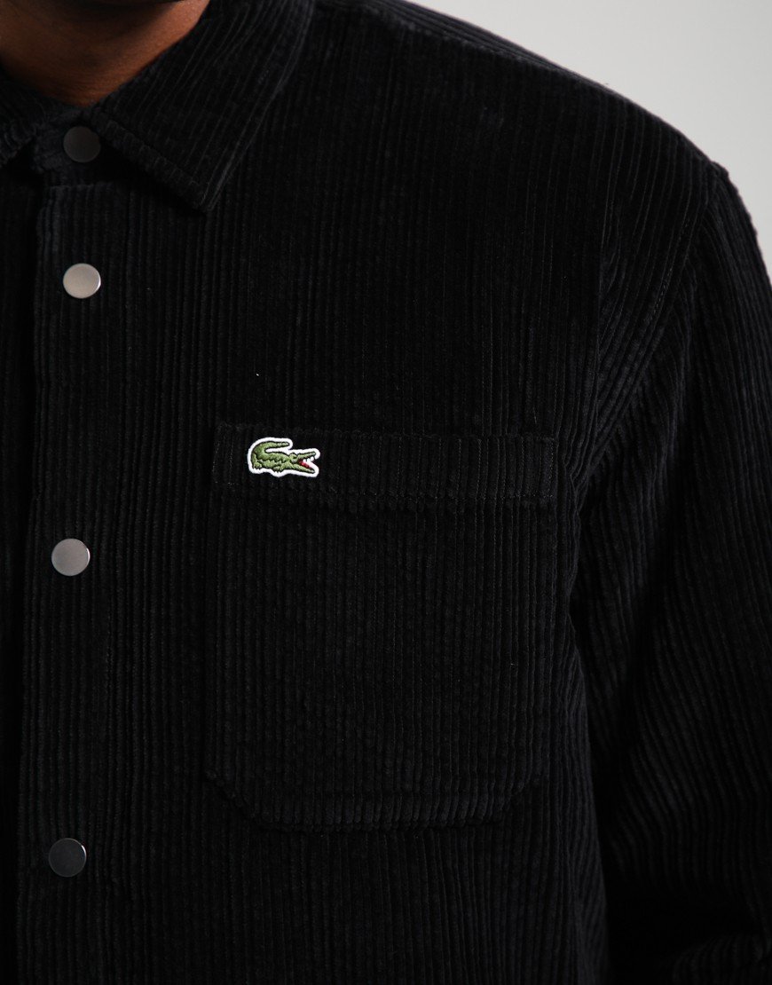 Lacoste Padded Cord Overshirt Black