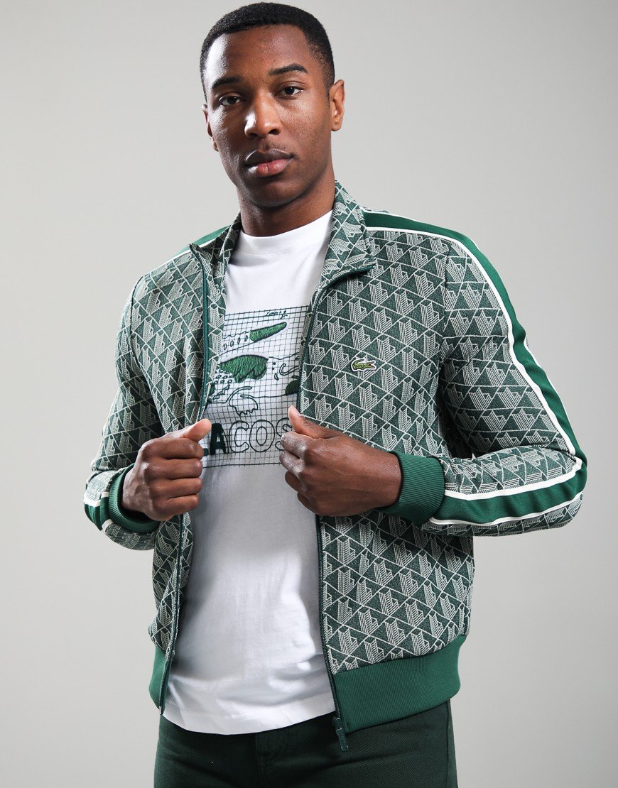Lacoste Paris Jacquard Track Jacket Green
