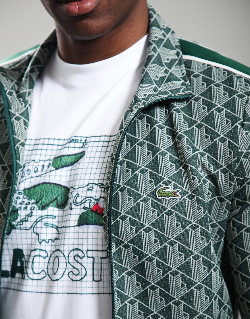 Lacoste Paris Jacquard Track Jacket Green