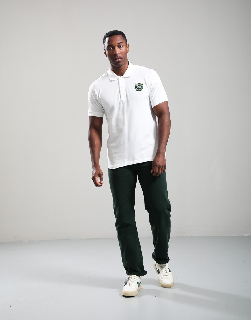 Lacoste Petit Piqué Badge Polo Shirt White