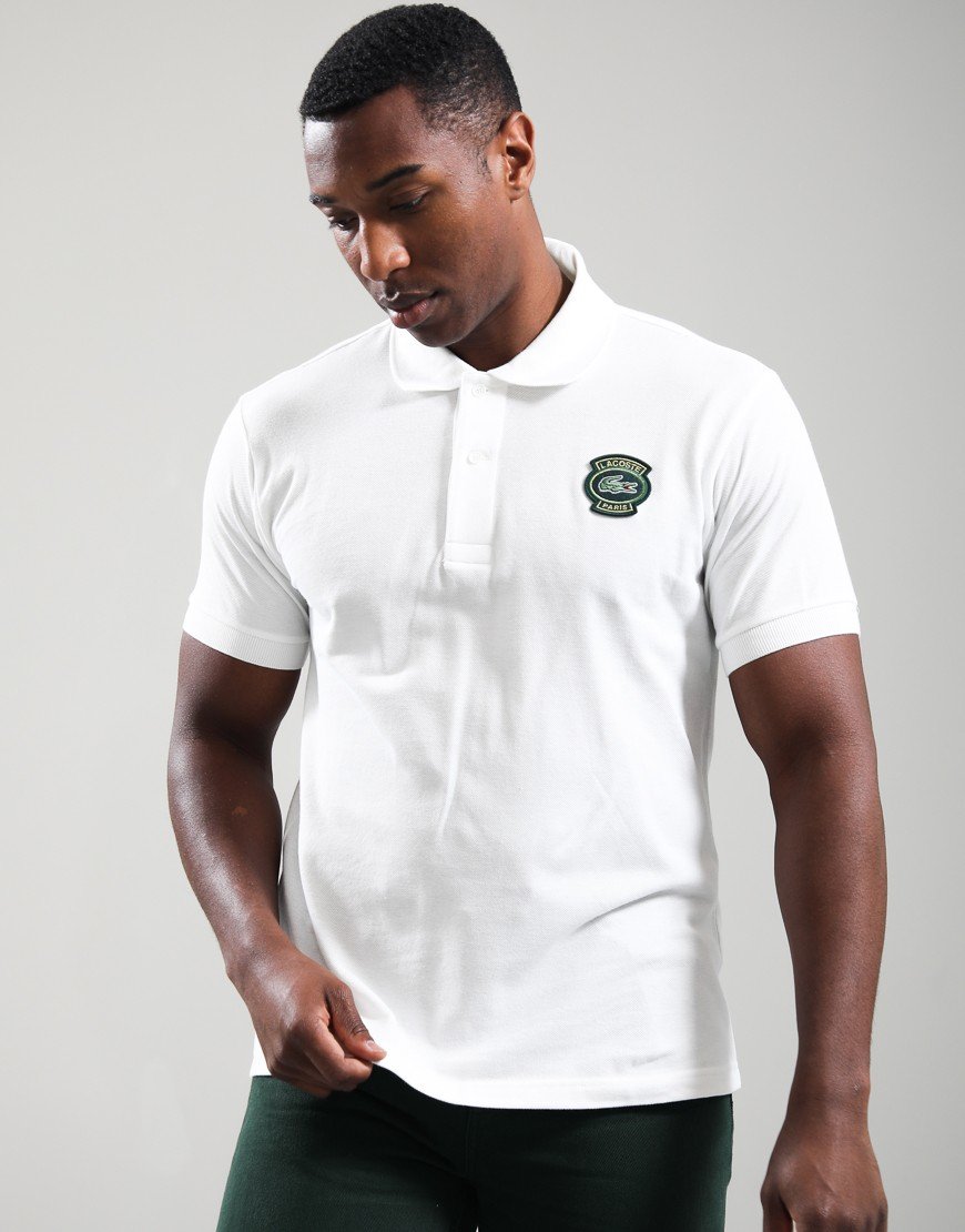 Lacoste Petit Piqué Badge Polo Shirt White