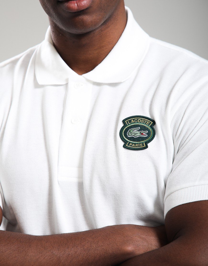 Lacoste Petit Piqué Badge Polo Shirt White