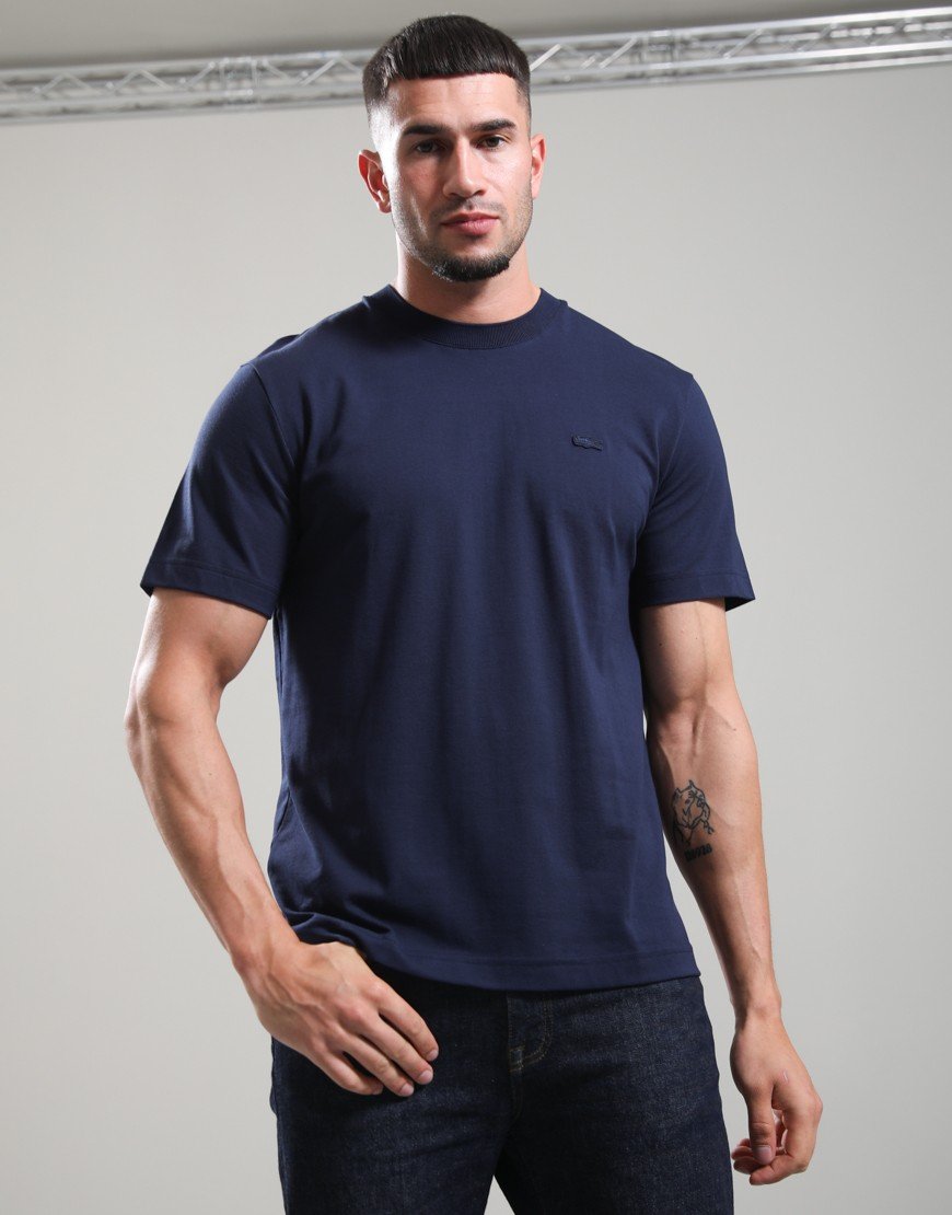 Lacoste Pima Cotton Pique T-Shirt Navy Blue