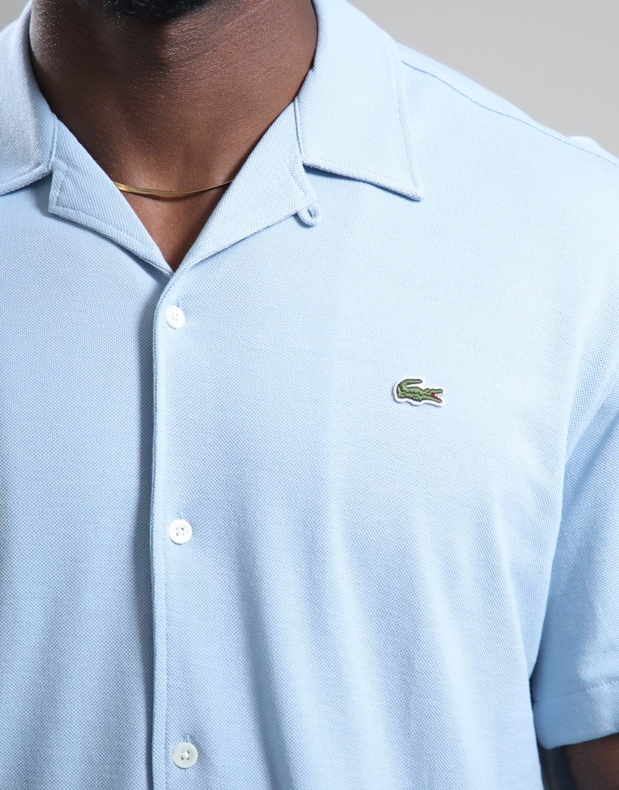 Lacoste Pique Short Sleeve Shirt Chambray