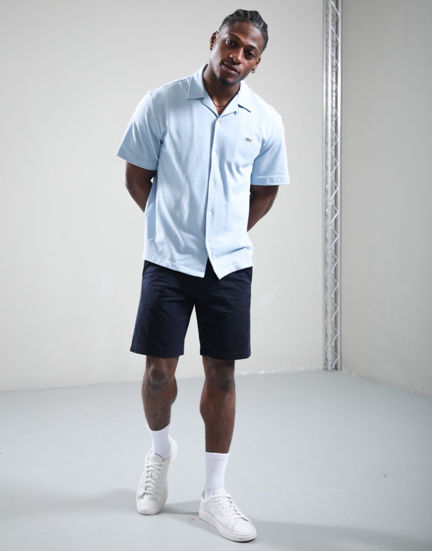 Lacoste Pique Short Sleeve Shirt Chambray