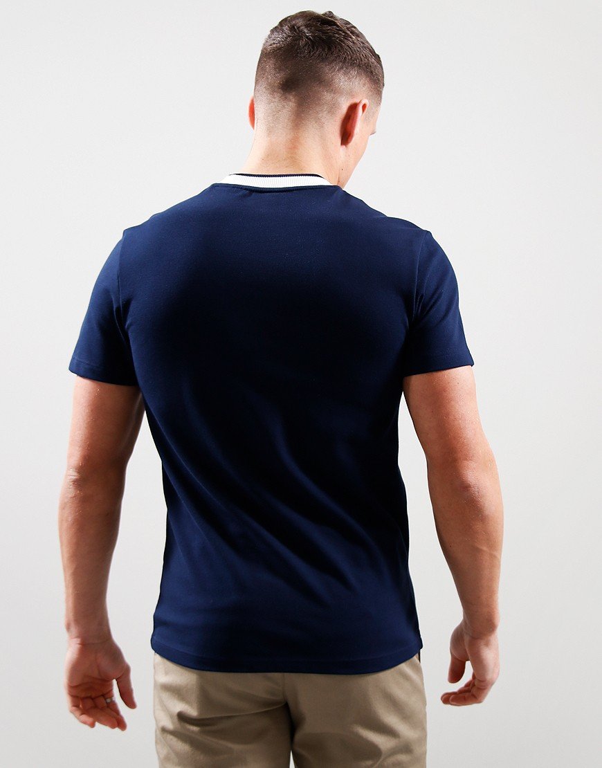 Lacoste Pique T-Shirt  Navy Blue/Flour