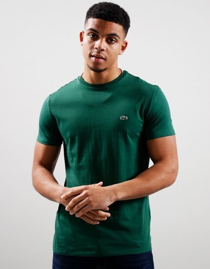 Lacoste Plain Cotton T-Shirt Green