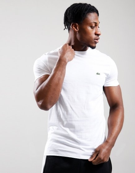 Lacoste Plain Pima Cotton T-Shirt White