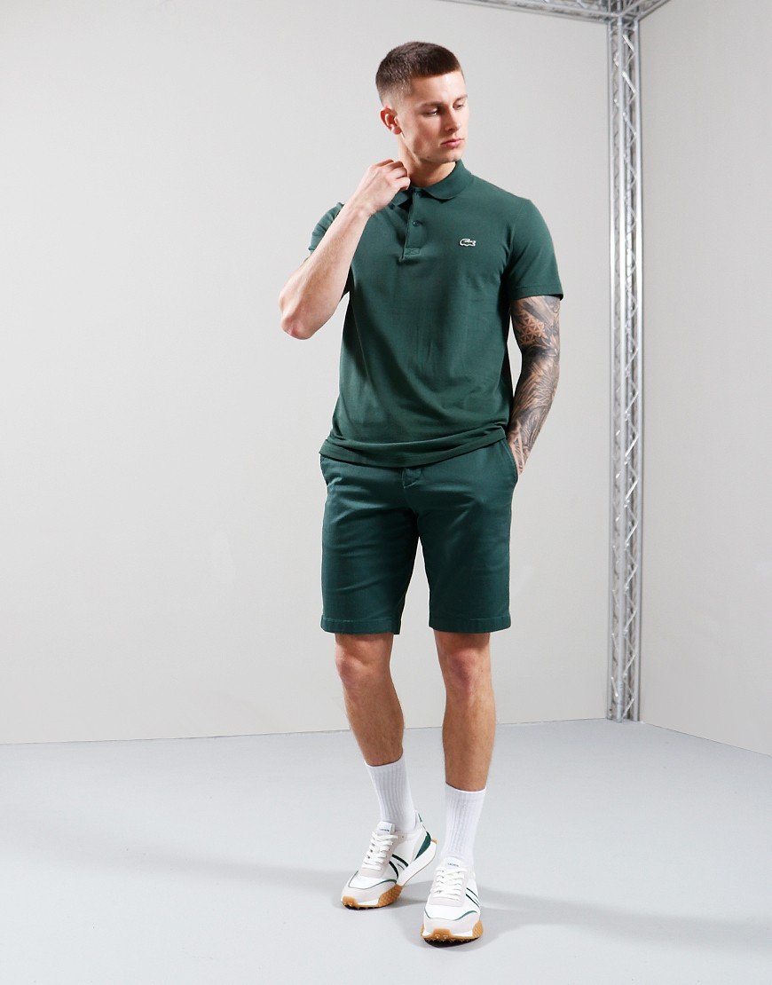 Lacoste Poly Cotton Polo Shirt Dark Green