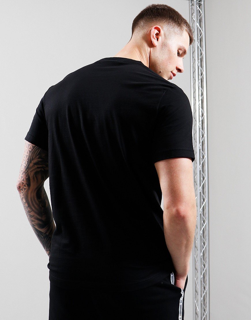 Lacoste Signature Print Logo T-Shirt Black
