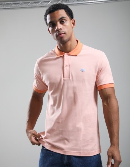 Lacoste Ribbed Collar Polo Shirt Miami/Blossom