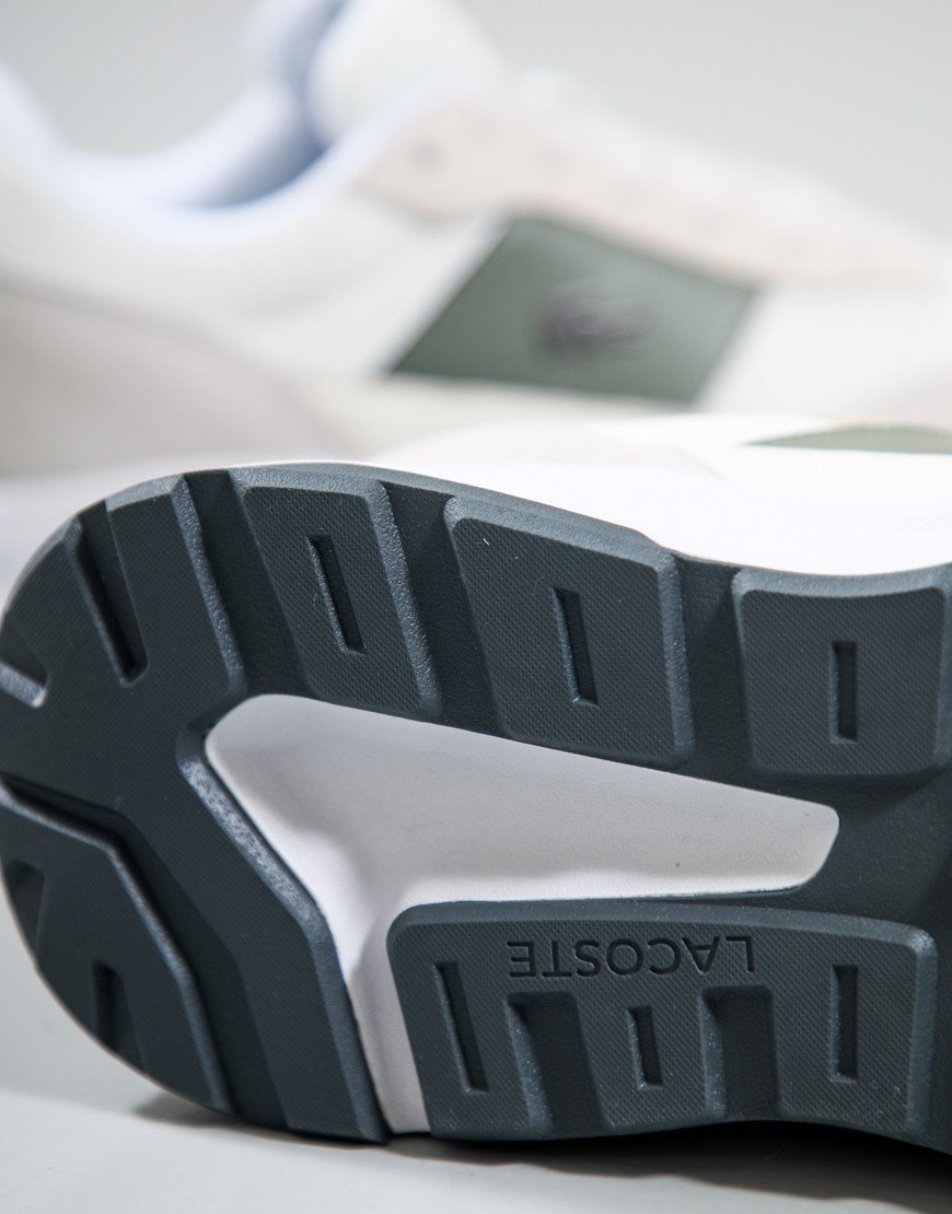 Lacoste Run Set CGR Bar Trainers Off White/Khaki