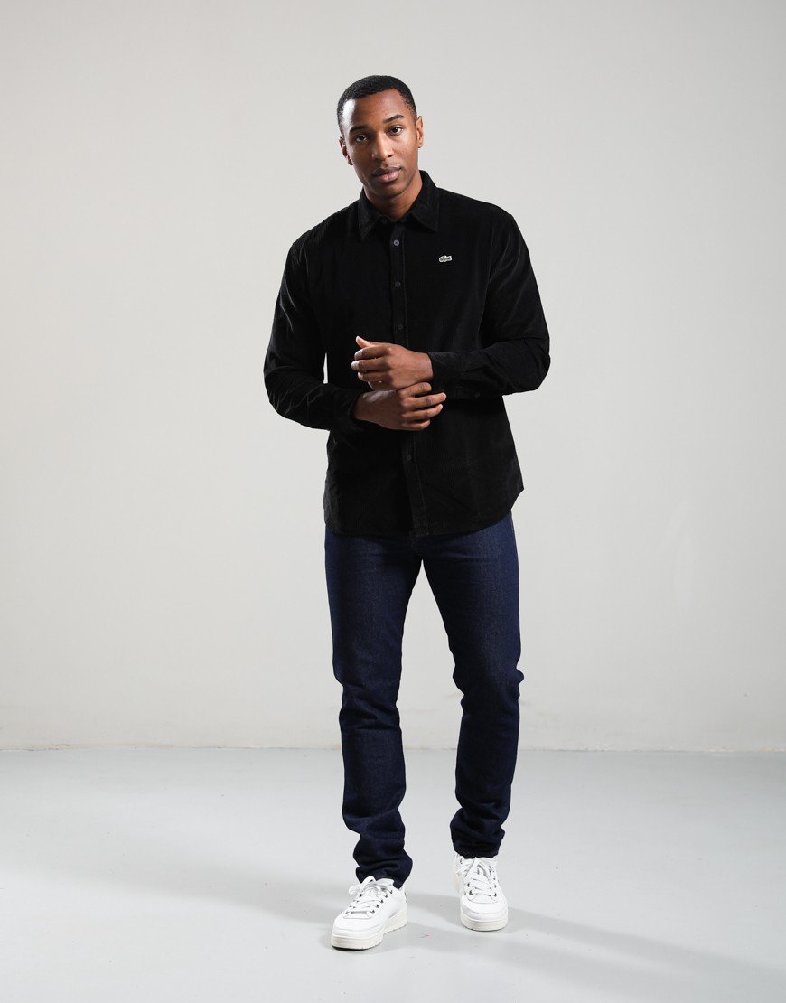 Lacoste Regular Velour Shirt Black