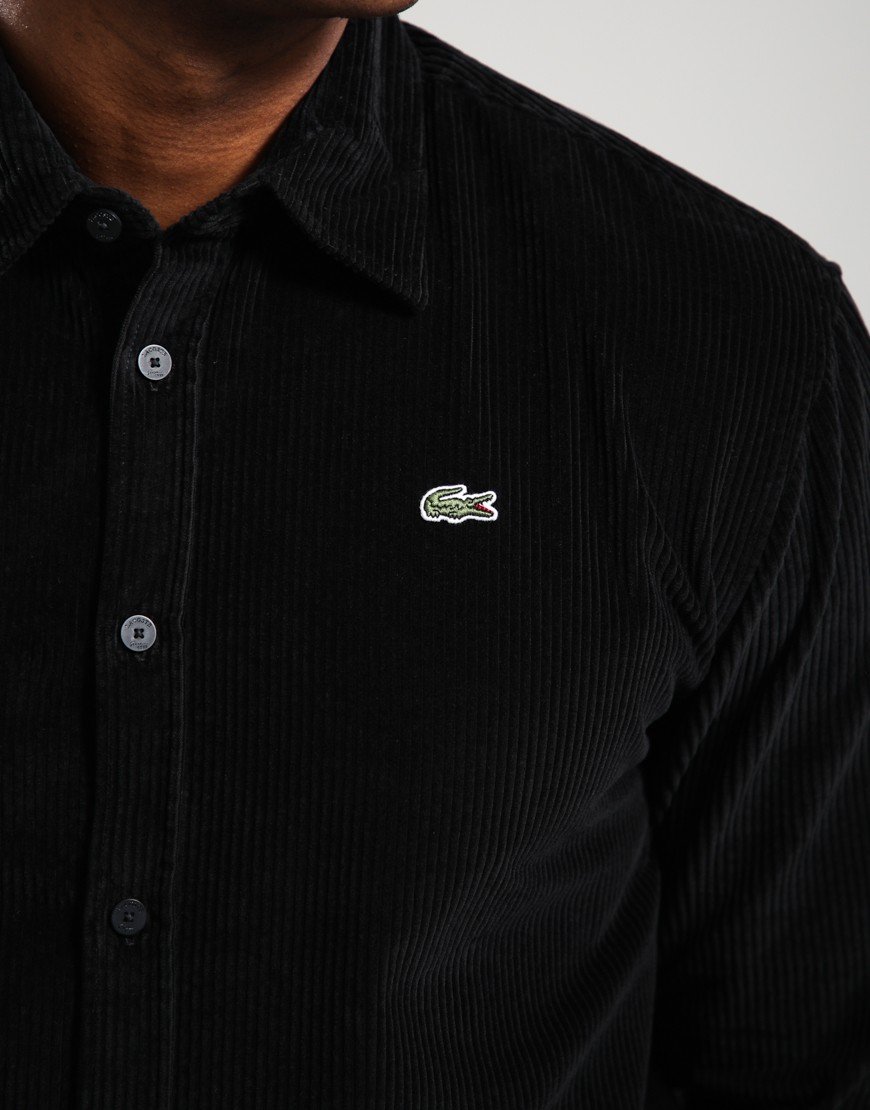 Lacoste Regular Velour Shirt Black
