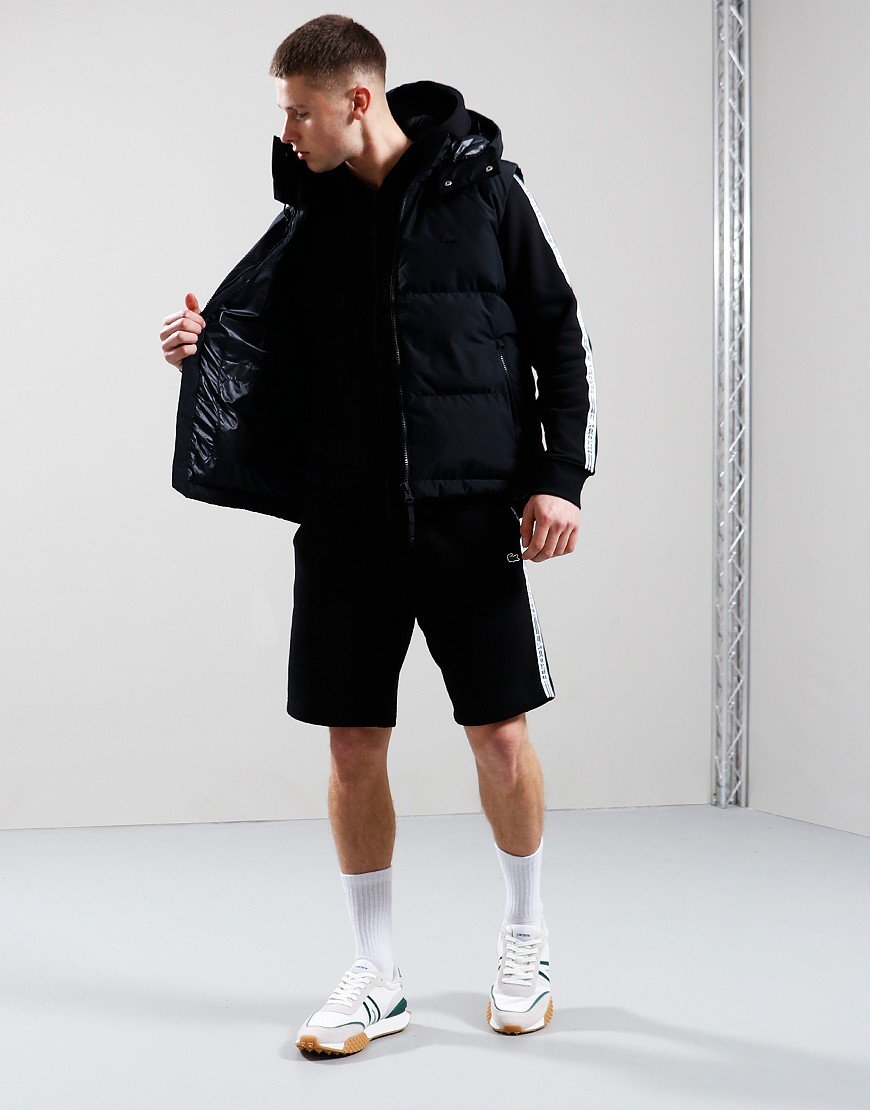 Lacoste Taped Jog Shorts Black