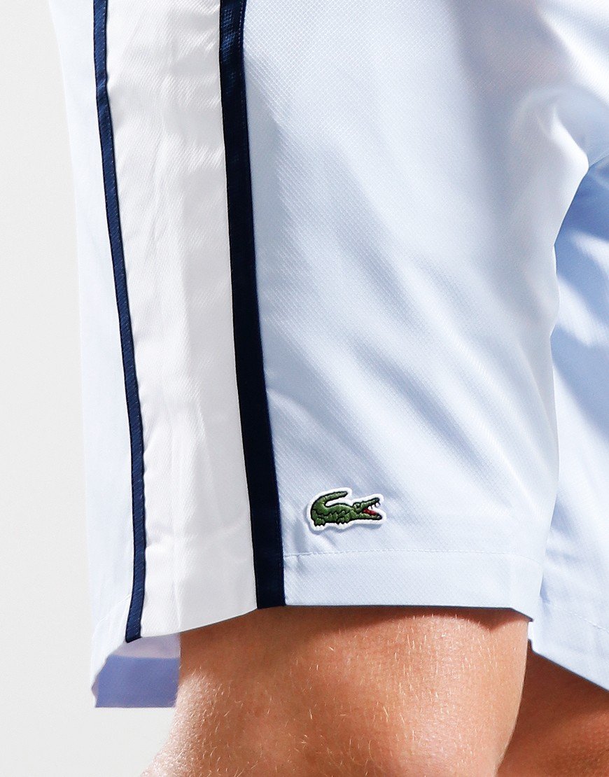 Lacoste Colourblock Lightweight Stripe Shorts Light Blue/White/Navy