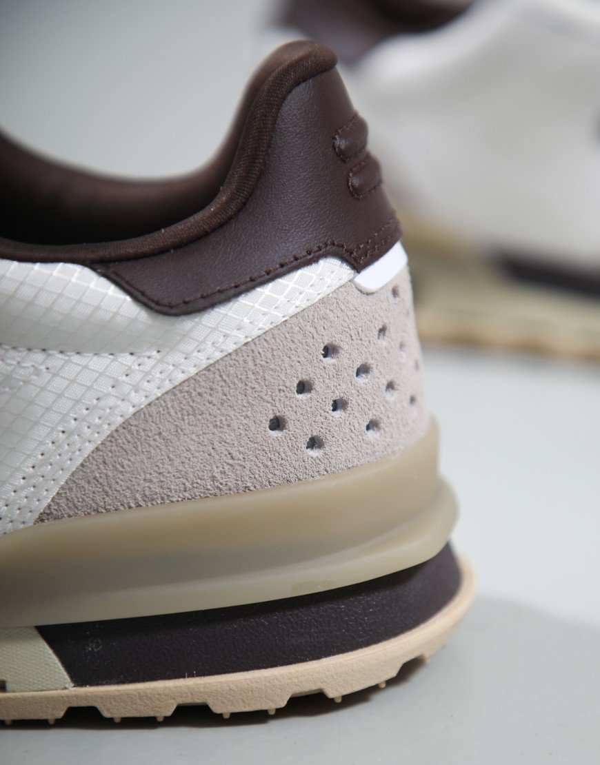 Lacoste Slam Break Trainers Off White/Dark Brown