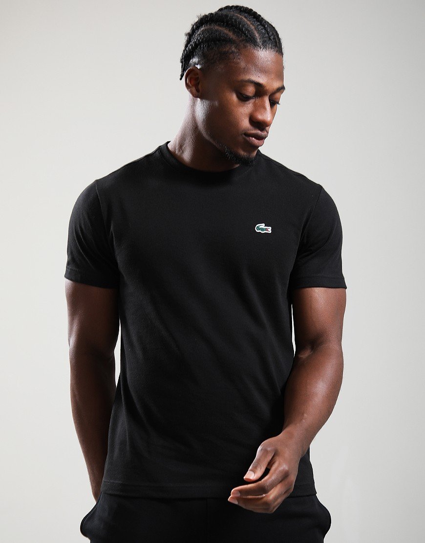 Lacoste Sport Printed Ultra Dry T-Shirt Black