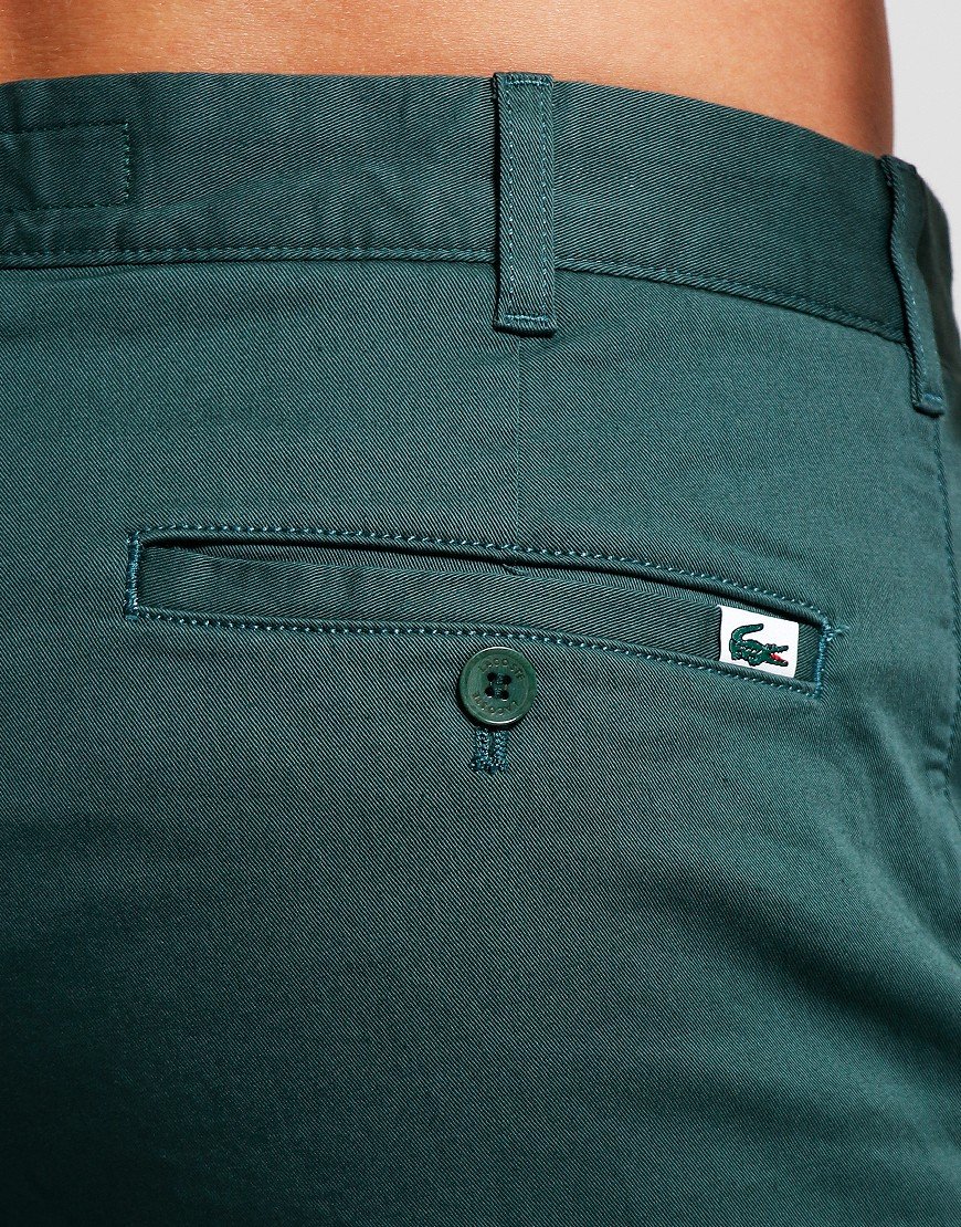 Lacoste Stretch Cotton Bermuda Shorts Dark Green