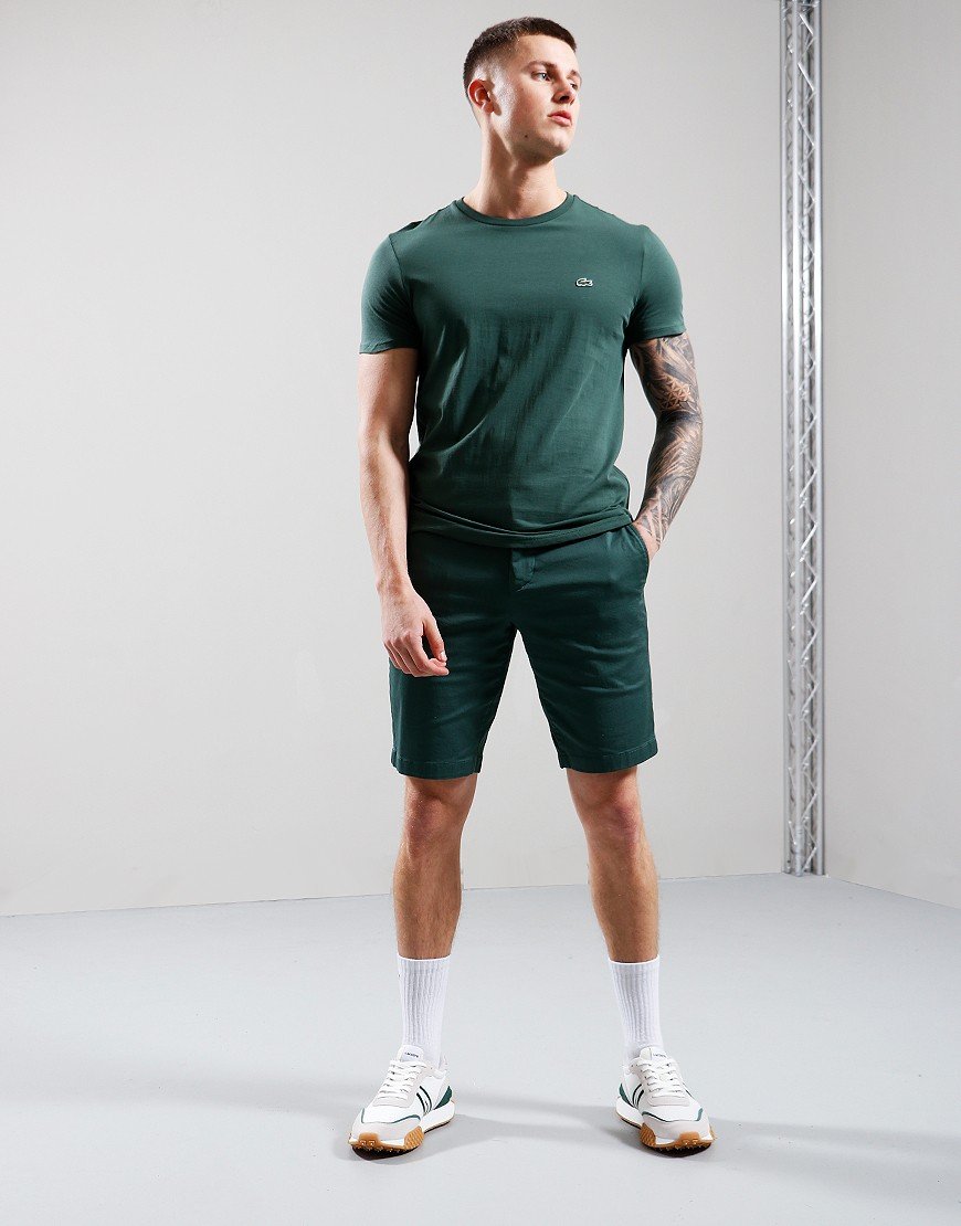 Lacoste Stretch Cotton Bermuda Shorts Dark Green