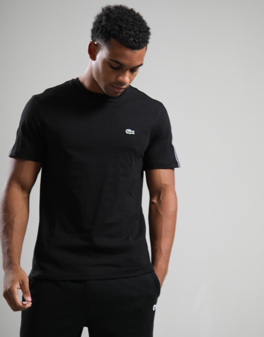 Lacoste Stripe Band T-Shirt Black