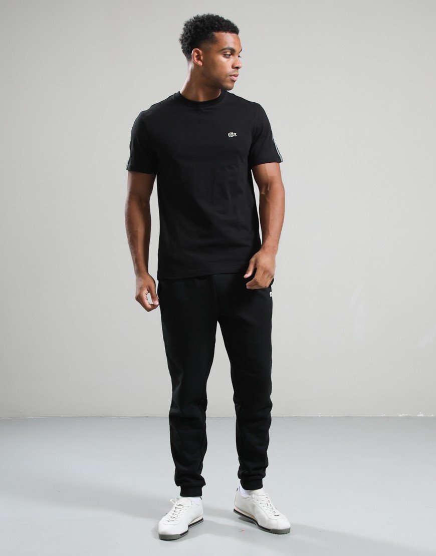 Lacoste Stripe Band T-Shirt Black