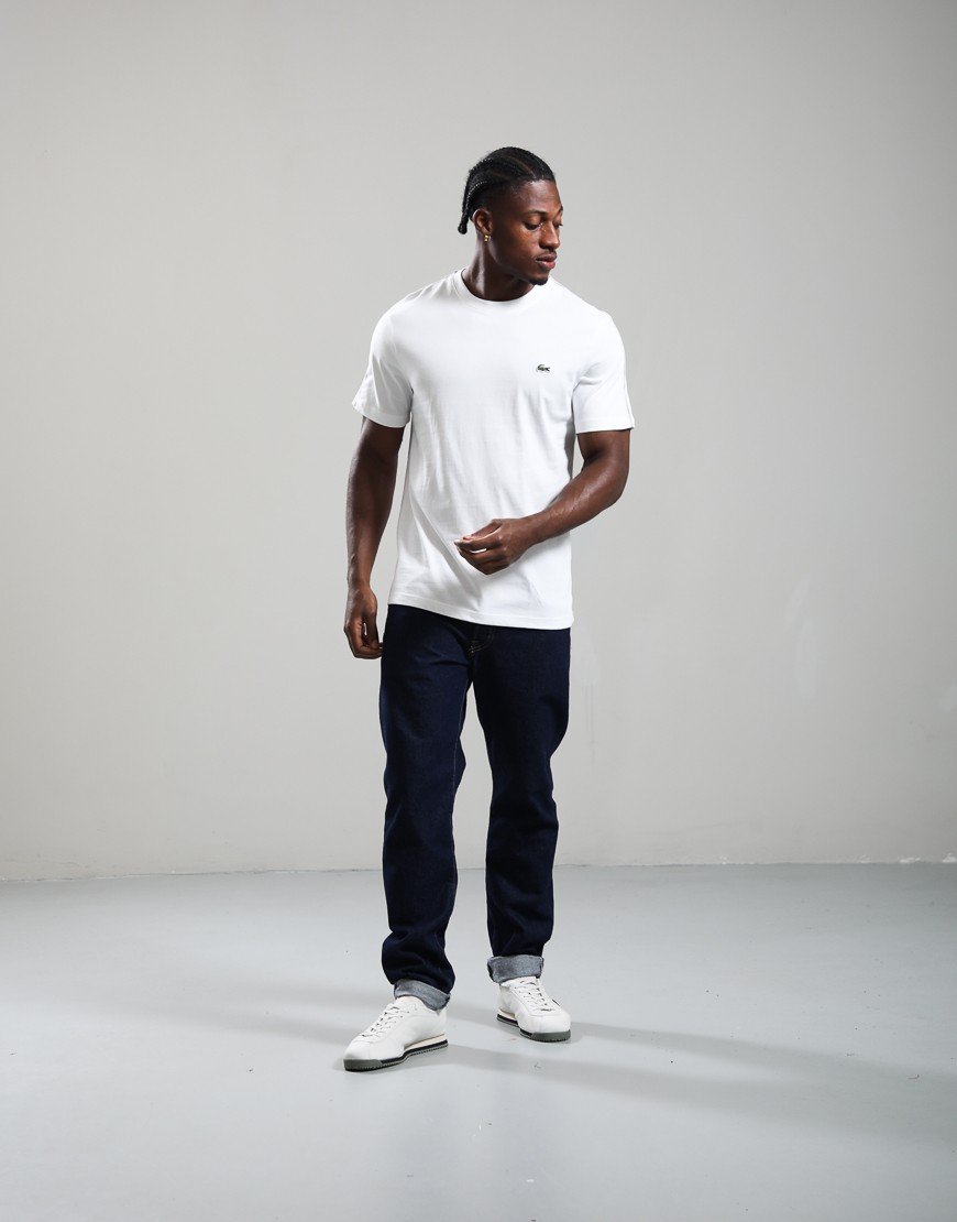 Lacoste Branded Stripe Band T-shirt Flour