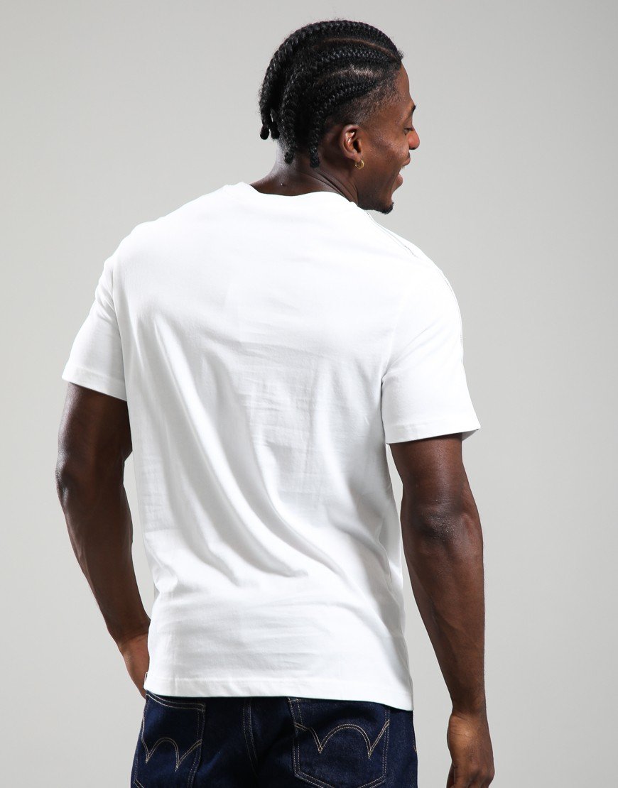Lacoste Branded Stripe Band T-shirt Flour