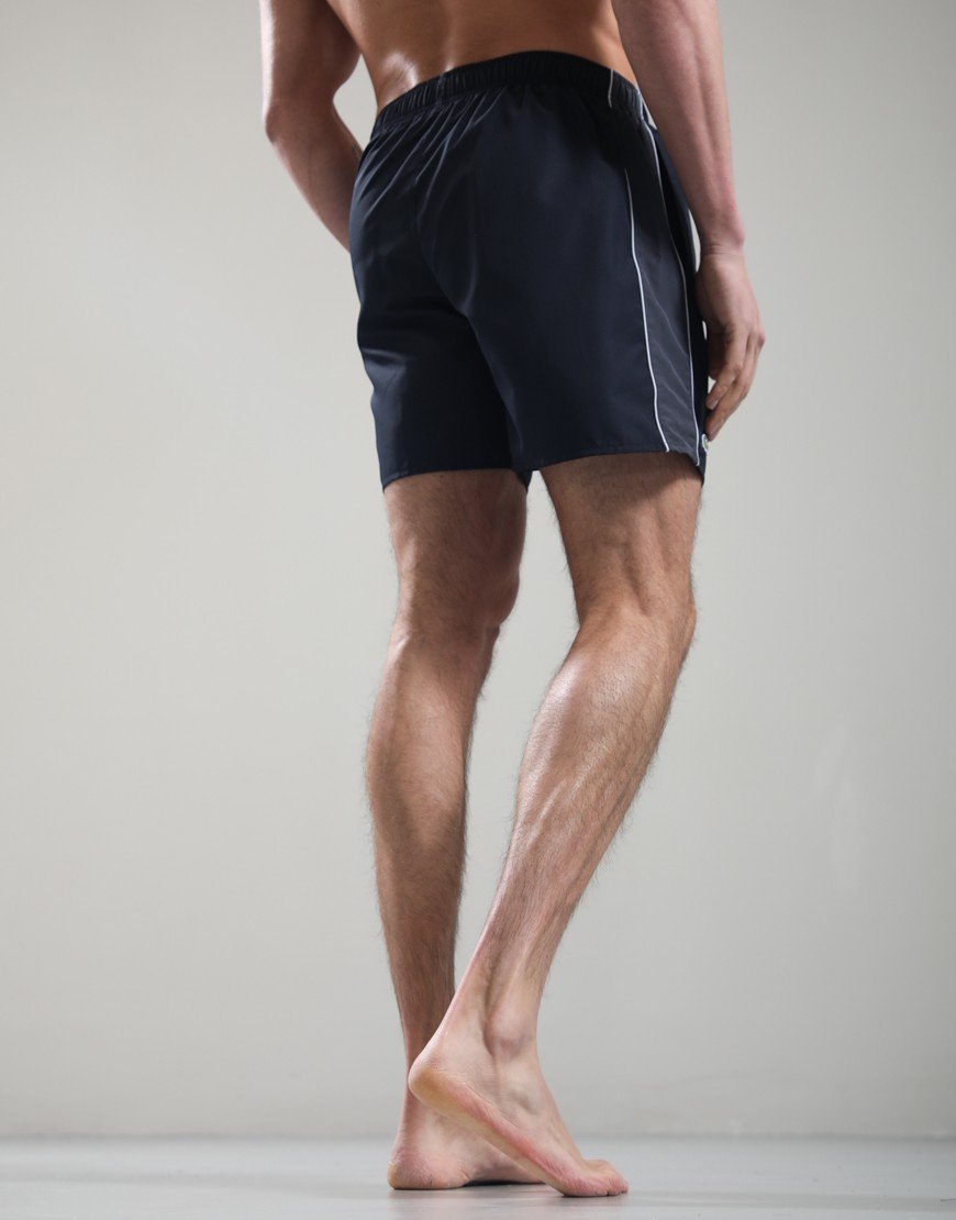 Lacoste Stripe Swim Shorts Blackbird