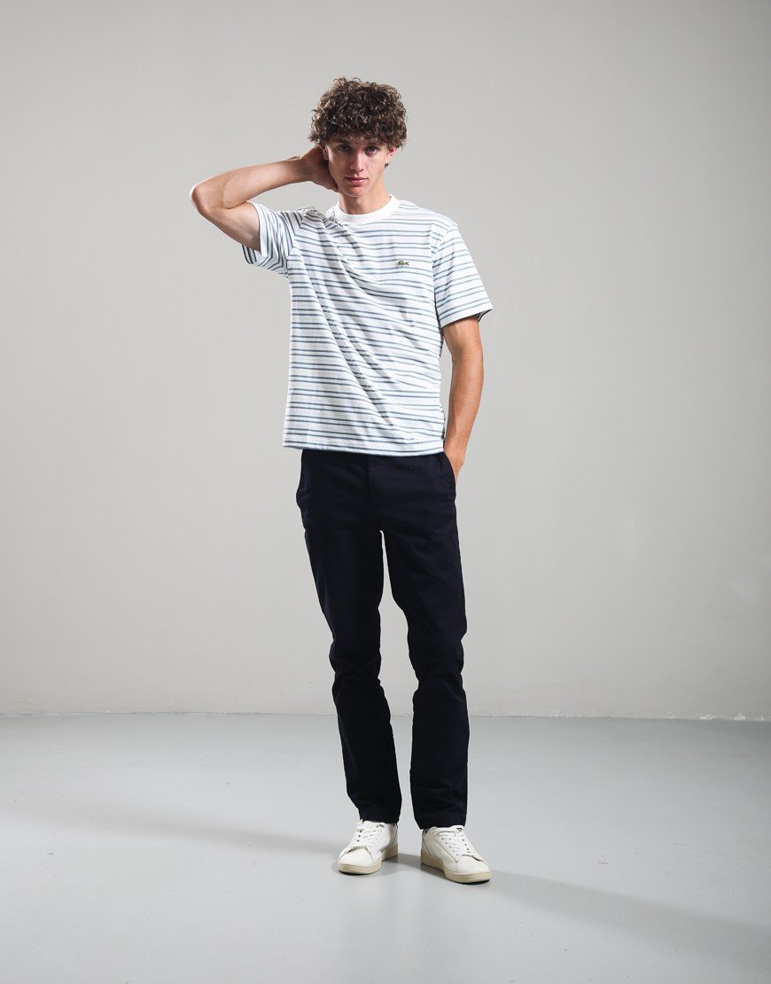 Lacoste Stripe T-Shirt Aral/Flour