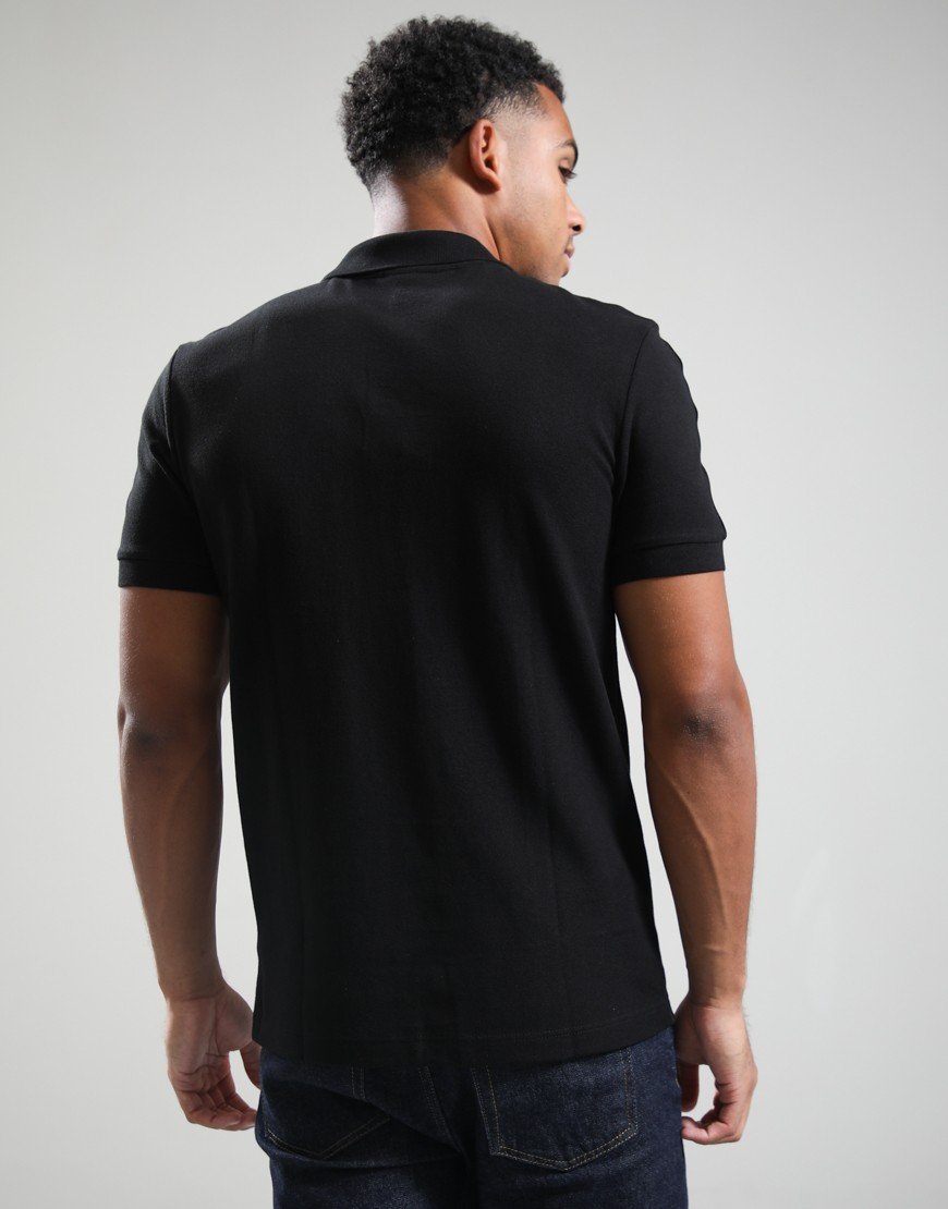 Lacoste Striped Band Polo Shirt Black