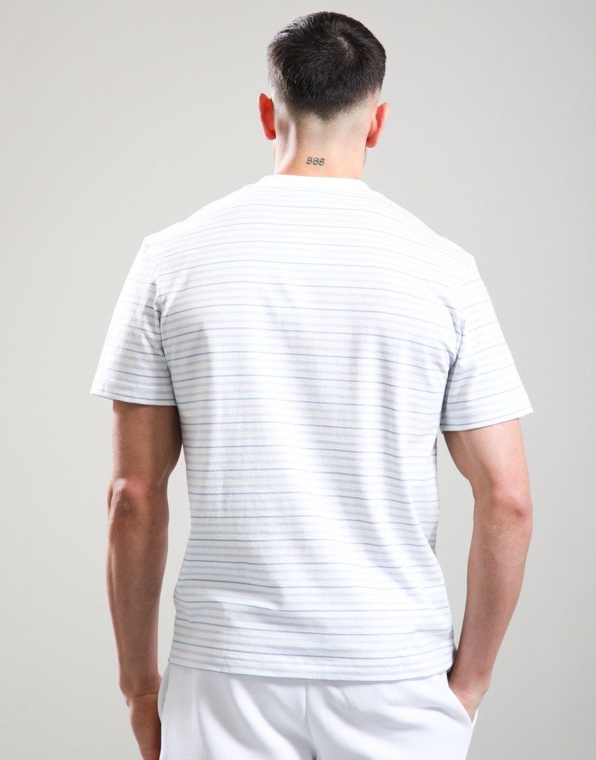 Lacoste Striped T-Shirt Phoenix Blue/Flour