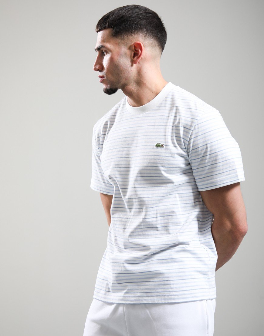 Lacoste Striped T-Shirt Phoenix Blue/Flour