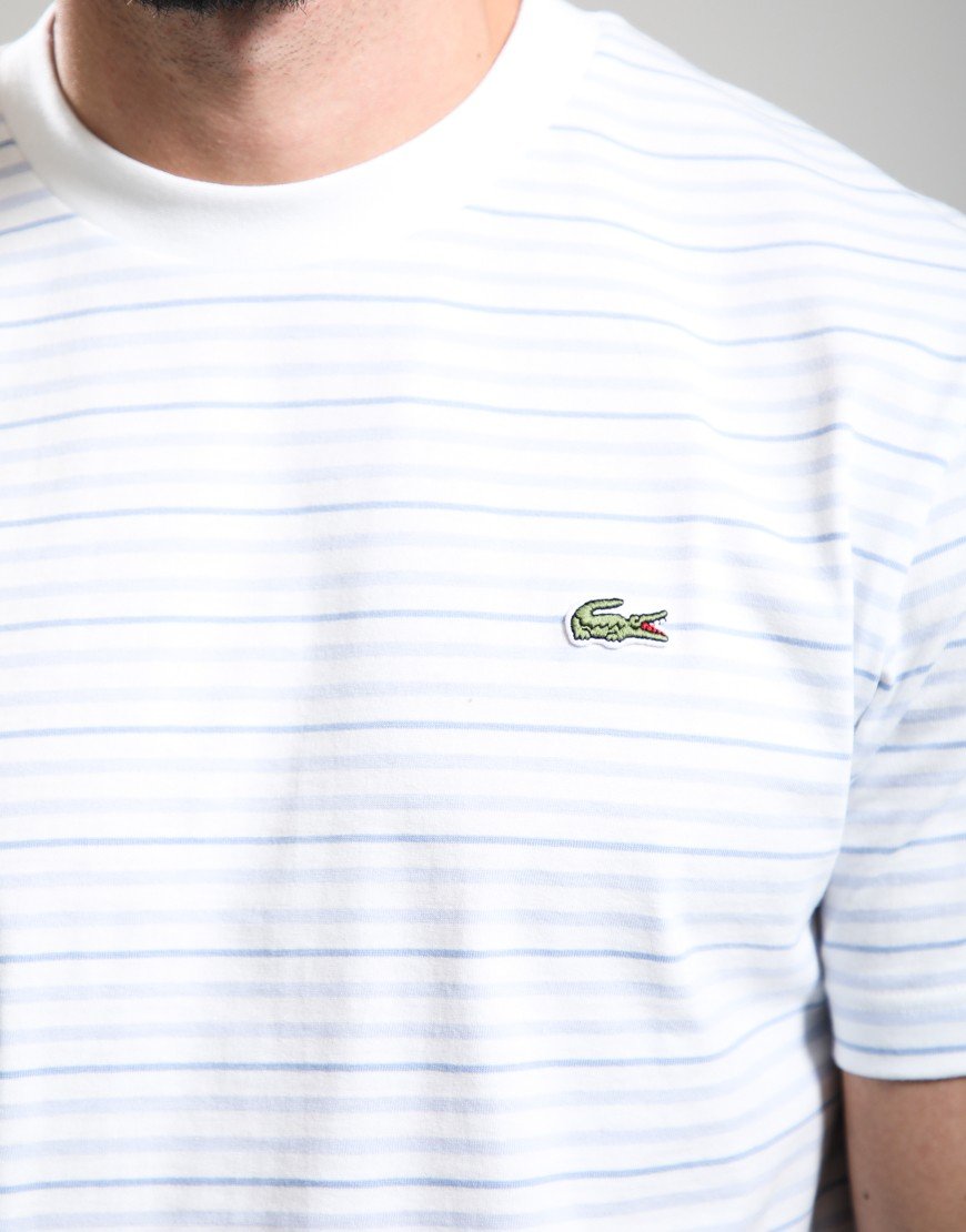 Lacoste Striped T-Shirt Phoenix Blue/Flour
