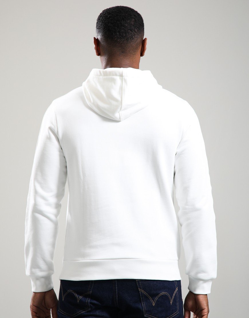 Lacoste Logo Stripe Overhead Hoodie Flour