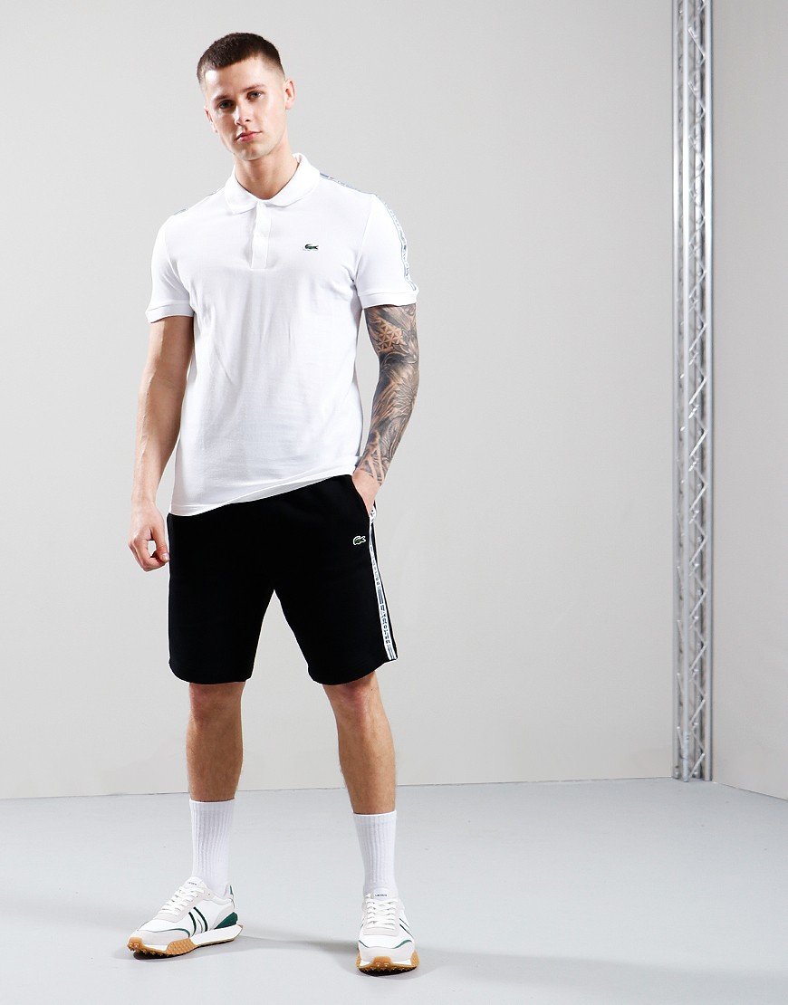 Lacoste Tape Polo Shirt White