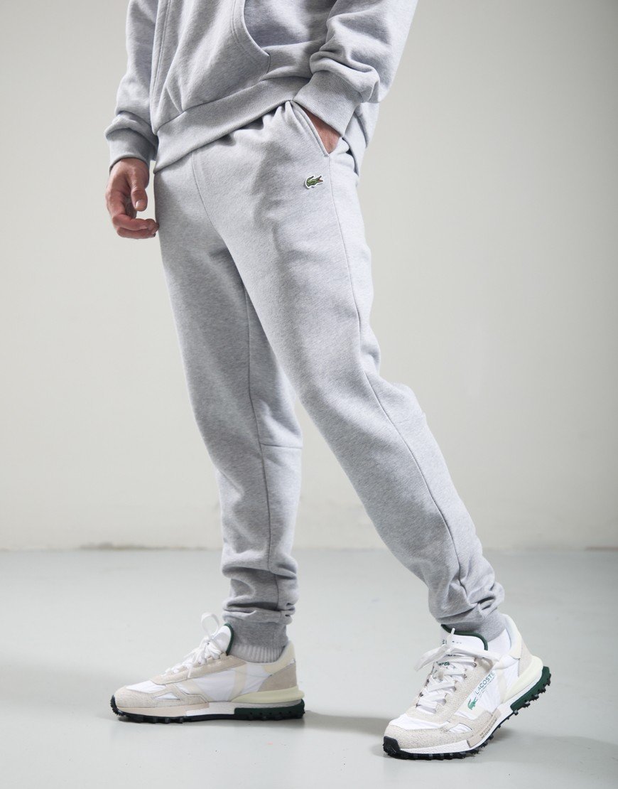 Lacoste Tapered Fit Fleece Jogger Silver Chine