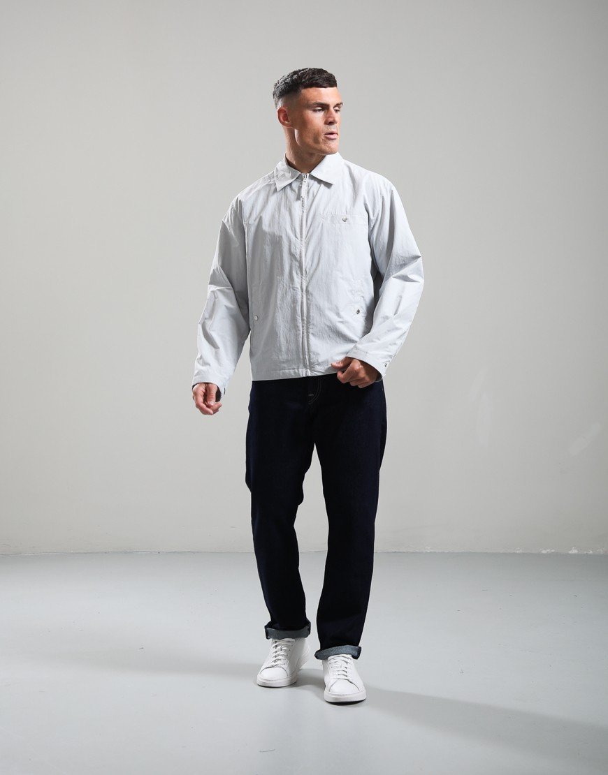 Lacoste Water-Repellent Textured Taffeta Jacket Grey