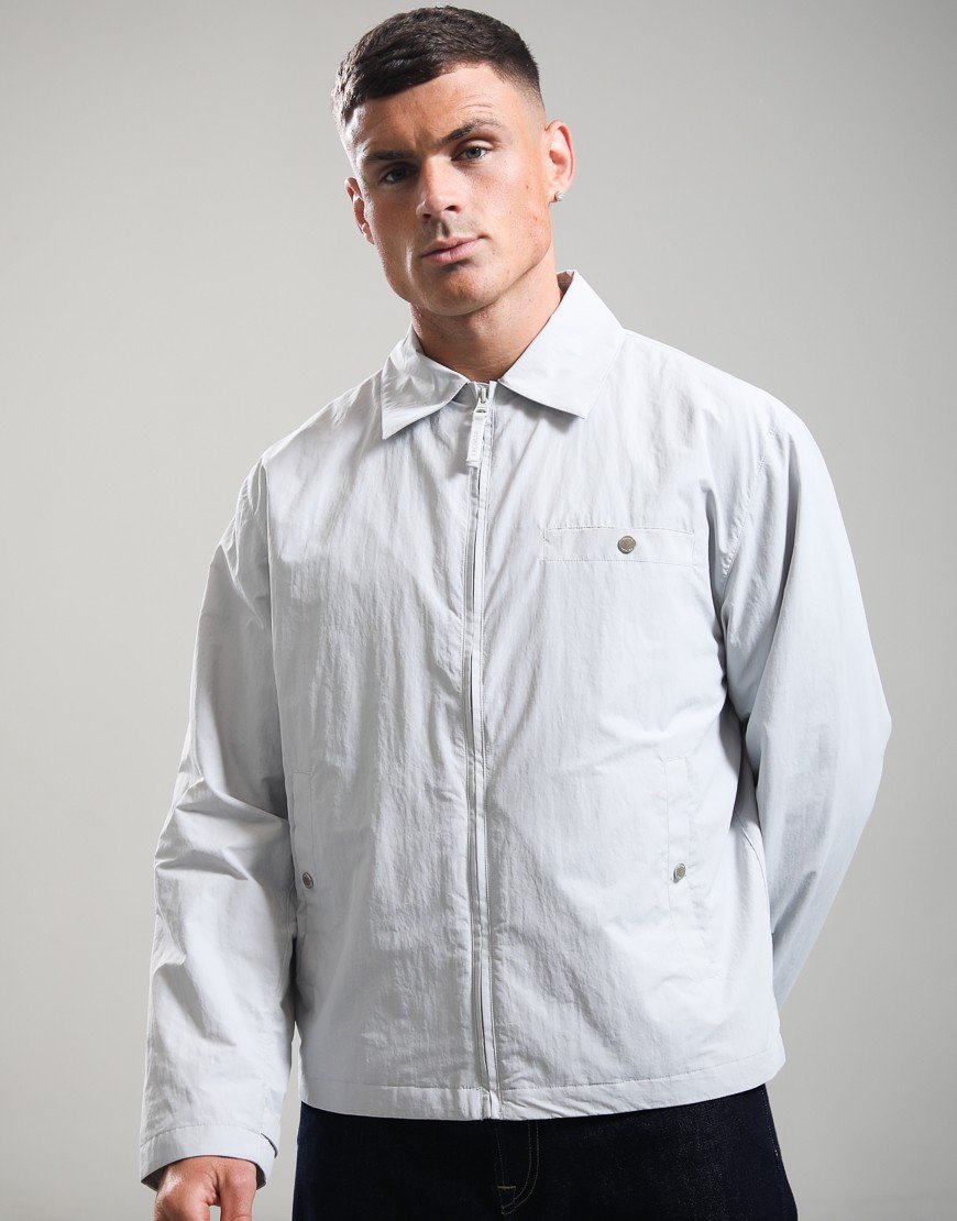 Lacoste Water-Repellent Textured Taffeta Jacket Grey