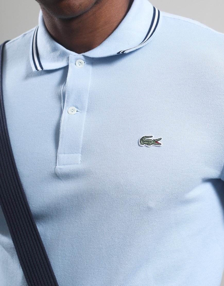 Lacoste Tipped Polo Shirt Chambray
