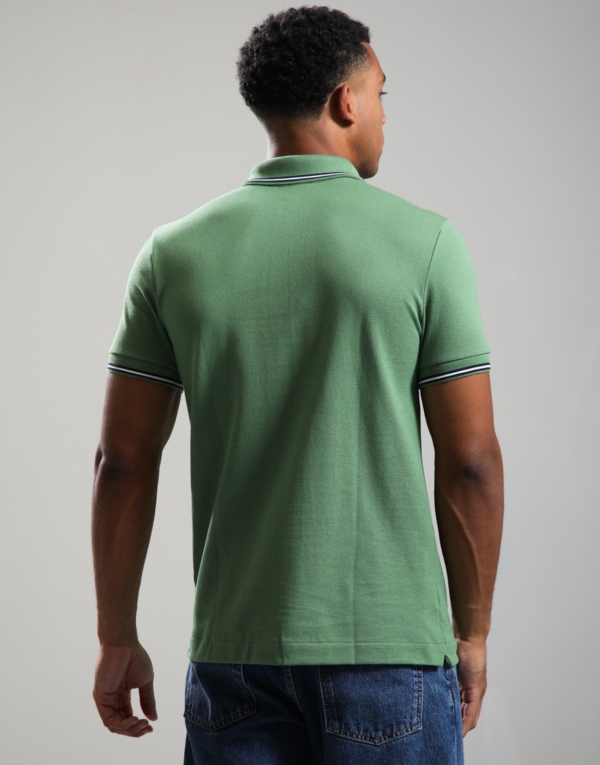 Lacoste Tipped Polo Shirt Lambs Lettuce