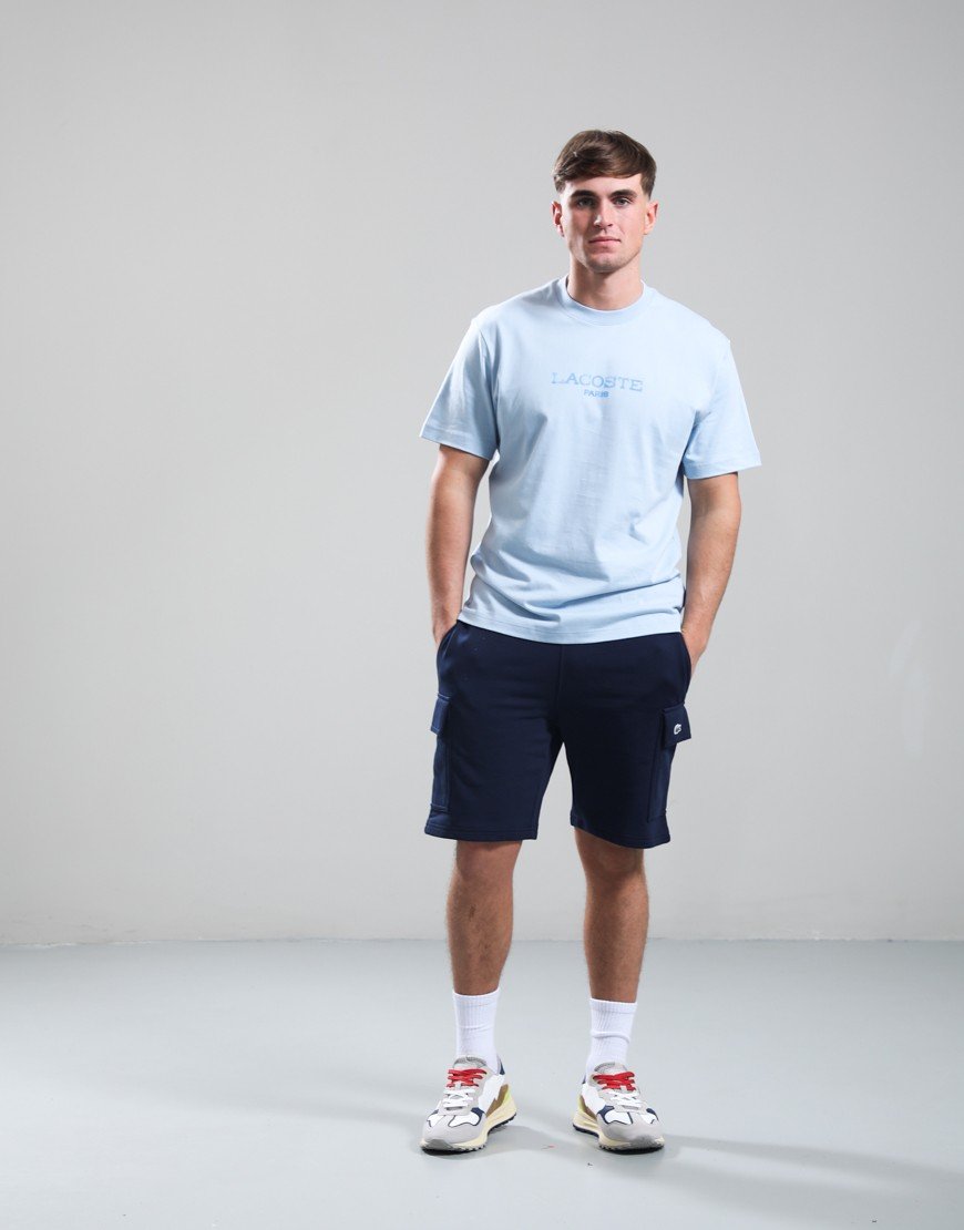 Lacoste Tonal Centre Logo T-Shirt Chambray