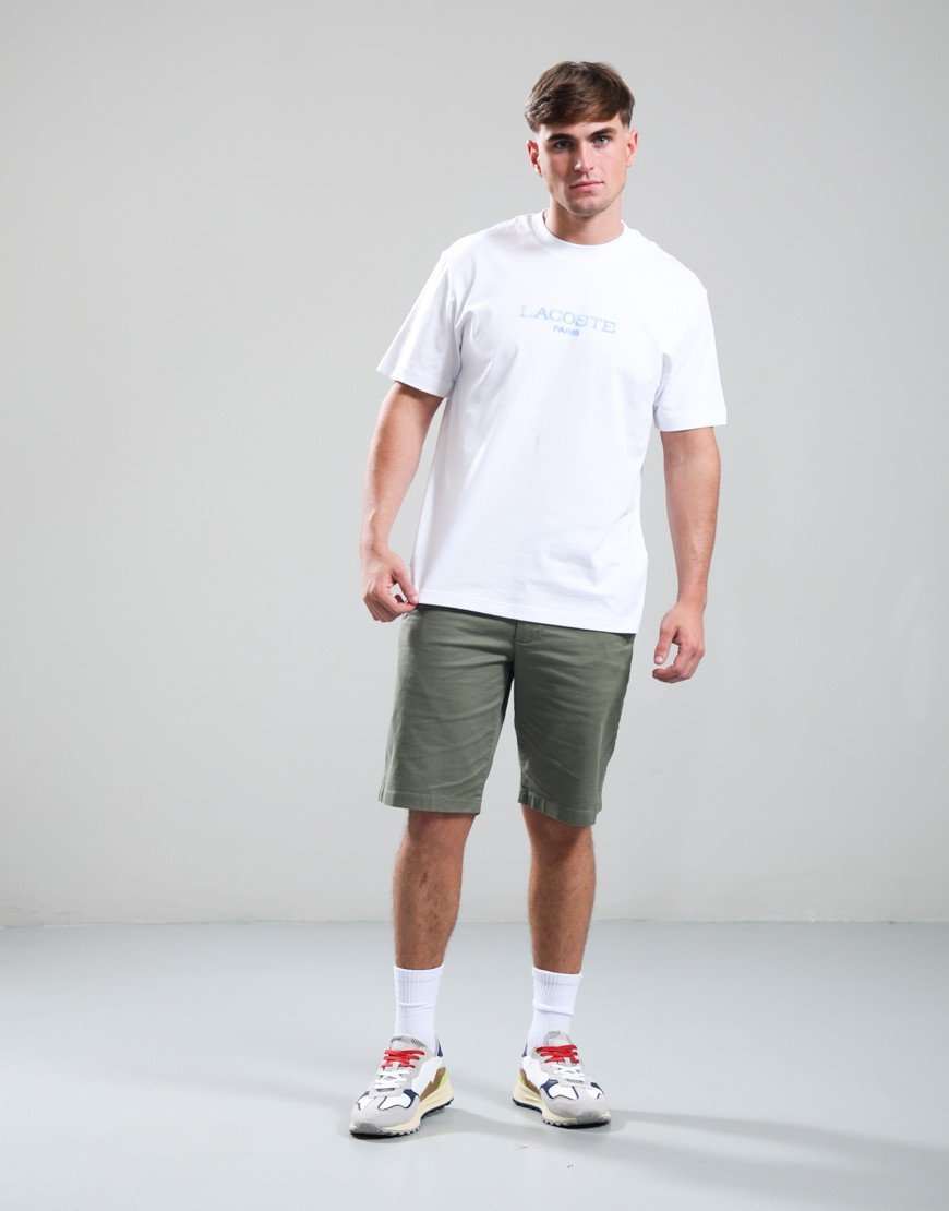 Lacoste Tonal Centre Logo T-Shirt White