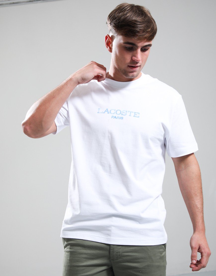 Lacoste Tonal Centre Logo T-Shirt White