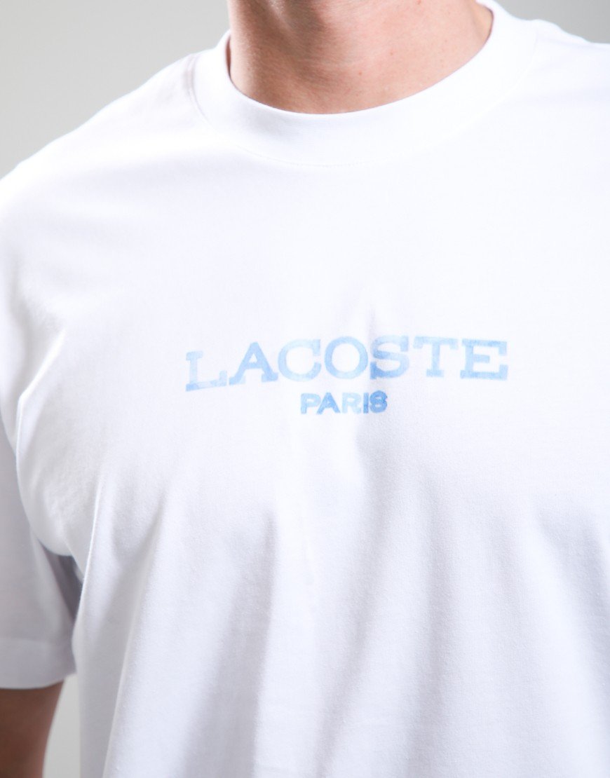 Lacoste Tonal Centre Logo T-Shirt White