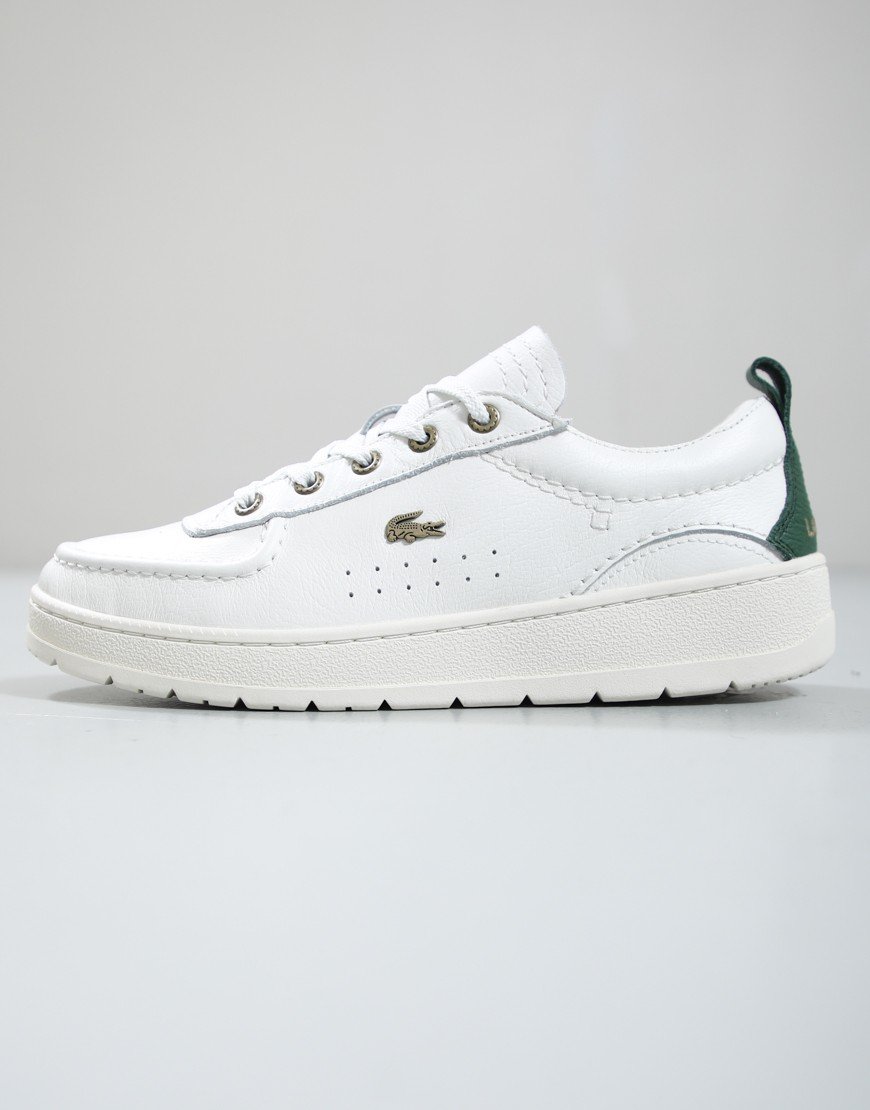 Lacoste Umpire Trainers Off White/Dark Green