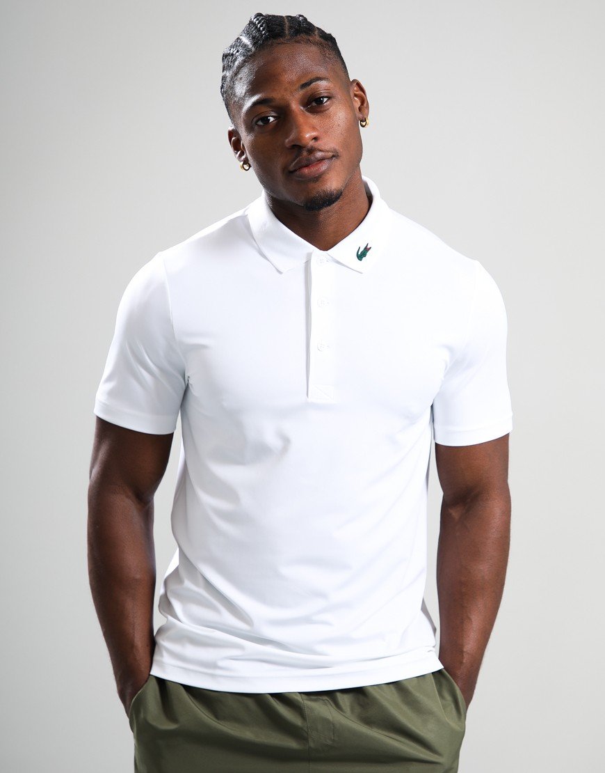 Lacoste UV Protect Golf Polo Shirt White